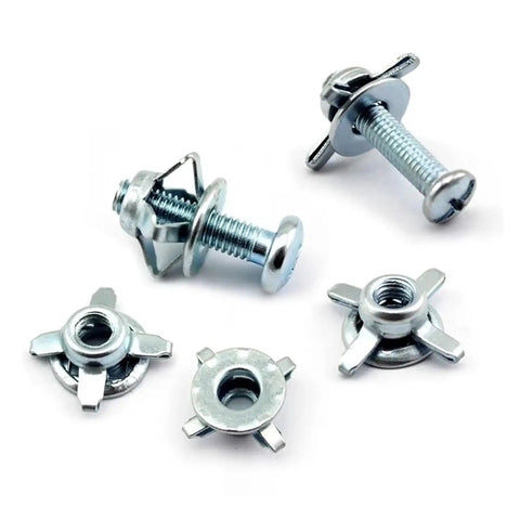 Petal Rivet Nuts Set M4 M5 M6 Zinc Plated Carbon Steel Nutserts for License Plate Fixing and Metal Panel Mounts