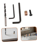 50Pc Wood Threaded Insert Nut Kit With Hex Bolts For Diy Furniture Assembly Includes 2 Wrenches And 1 Drill Bit Metal Screw Connectors