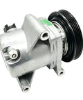 Easy Install Bolt On A C Air Conditioning Compressor Pump With SS96 Pulley PV4 For Smart Fortwo Coupe 451 1.0L, silver metal housing