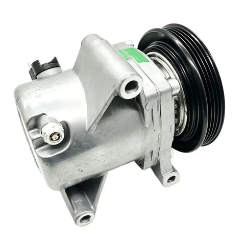 Easy Install Bolt On A C Air Conditioning Compressor Pump With SS96 Pulley PV4 For Smart Fortwo Coupe 451 1.0L, silver metal housing