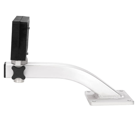 HECASA 90° adjustable trolling motor bracket, deck-mount, aluminum & nylon for kayak or canoe