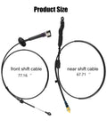 Automatic Transmission Gear Shifter Cable Replacement For 12477640 OEM Part Number 905 144, showing front and near shift cables