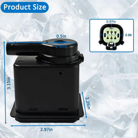 Ice Maker Recirculation Pump Water Assembly Kit Fixes Low Ice Production And No Ice Issues Improves Water Flow Over Evaporator Plate To Build Solid Ice Cubes For Your Home Fridge, 2.97in