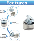 Features of M18x1.5 Notched Style Weld Bung And Plugs Kit, highlighting material, connection, and corrosion resistance.