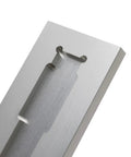 Heavy Duty Aluminum Welding Jig Set Fits PM63 Receiver Tubes showing detailed cut for precise alignment during metalwork.
