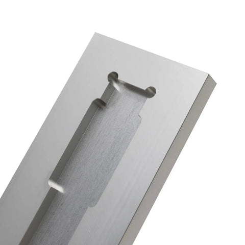 Heavy Duty Aluminum Welding Jig Set Fits PM63 Receiver Tubes showing detailed cut for precise alignment during metalwork.