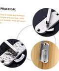 Stainless Steel Sliding Door Lock Latch Privacy Bolt With Countersink Design For Barn Doors And Interior Sliding Doors