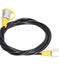 Heavy Duty Hydraulic Pressure Test Hose 2m 6ft 630Bar With PU Sheath Pro Grade Flexible Hose M16x2 Fittings And BSP One Quarter Inch Connector
