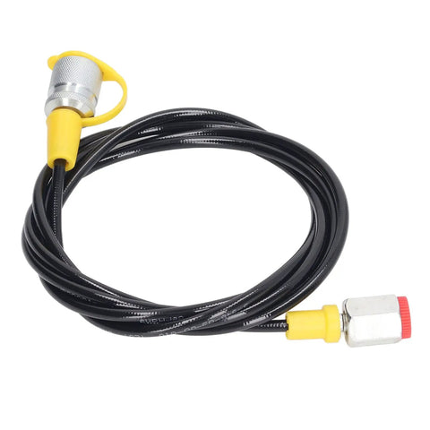 Heavy Duty Hydraulic Pressure Test Hose 2m 6ft 630Bar With PU Sheath Pro Grade Flexible Hose M16x2 Fittings And BSP One Quarter Inch Connector