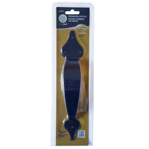 10 Inch Ornamental Gate Pull Handle In Black Built Tough And Heavy Duty Gate And Door Pull For High Traffic Use
