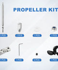 Beefy Drive Shaft With Propeller Universal Joint For RC Boats, Stainless Steel 150mm Shaft, components, 3-Bladed Paddle