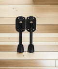 Two Pack Foldable Iron Table Legs For Coffee Table Black Metal Furniture Hardware With Stable Support And Modern Sleek Look
