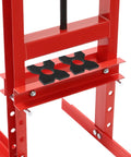 Heavy Duty H Frame Hydraulic Shop Press Plates Set, 9.75 x 9.75 x 1 in, Two-Piece 20 Ton and 32 Ton Portable Metal Press Plates with 4 Notches