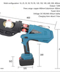 Upgrade Your Toolkit With This Rechargeable Electric Hydraulic Crimping Tool, 120KN output, ergonomic design, 4Ah battery pack.