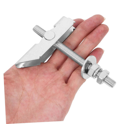 Close-up of 12 Pack Heavy Duty Toggle Bolts And Wedge Anchors For Hollow Walls Drywall Fasteners Kit M8x72mm in hand