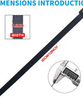 Heavy Duty Zip Ties 12 Inch Nylon 66 Cable Ties With 120 Lb Tensile Strength 0.3 Inch Wide UV Resistant Self Locking Tie Wraps, dimensions shown