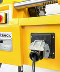 Bluerock Power PTM50-C Electric Motorized Pipe Threader showing control switch and power connection for easy operation.