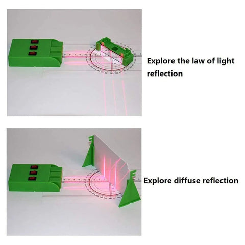 Physics Optics Lab Kit For Pinhole Imaging And Lens Experiments Versatile Optical Experiment Box Bench With two green reflection setups