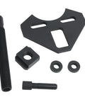 Heavy Duty Hub Removal Tool Set Knocks Out Frozen Wheel Bearings And Rusty Axle Jams Works Flawlessly On 5 6 Or 8 Lug Patterns parts including drive plate and bolts.