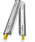 Beefy Heavy Duty Drawer Rails With Full Extension Side Mount Slides Industrial 3 Section Track Runners Locking Ball Bearing Metal Rails 650mm Pair