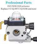 Premium Replacement Carburetor Kit For STIHL FS55 FS55R FS45 FS38 HL45 Weed Eater And Hedge Trimmer Rebuild Kit With Fuel Line And Easy Start Upgrade Compatible With ZAMA Carbs