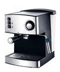 Electric Milk Frother For Cappuccino And Latte Brewing Stainless Steel Coffee Steamer with digital controls and frothing wand.