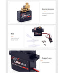 Compact Digital Servo Motor With All Metal Gears Kicking Serious Butt In Torque For Rc Cars Gimbals And Miniature Robots top view showing gears and connections.