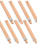 8 Pack Beech Wood Drawer Slides 16 Inch Center Mount Guide Tracks With Metal Glide Bottom Mount Drawer Slide Replacement Parts
