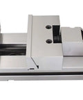 6 By 8 Inch Cnc Machine Vise System With Matched Bases And 0.0004 Inch Tolerance forged steel body, detailed view of clamping mechanism.