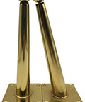Tough Adjustable Metal Furniture Legs With Slick Angled Build Fast Room Refresh Kit For Dining Tables Desks And Sofas Includes Mounting Plates And Screws