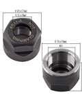 Collet Clamping Nut Set For ER11A Type M14 CNC Chuck Lathe Milling Tool Holder, high precision alloy steel nuts, size variations shown