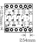 Bi-Directional I2C IIC Logic Level Converter Module, Four Channel 3.3V to 5V Shifter for Arduino and Microcontrollers diagram