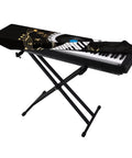 Music Note Design Keyboard Dust Cover For 61 To 76 Key Pianos Soft Cloth Full Coverage Keyboard Protector on piano