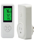 Wireless Temperature Controller Digital Plug In Thermostat Outlet With Built In Temp Sensor And Remote Control for Heating and Cooling