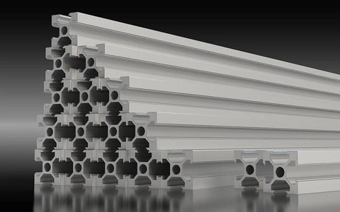 600mm T Slot Aluminum Extrusion Set 4 Pieces 2020 European Standard Anodized Linear Rail for 3D Printer Parts and CNC DIY Projects Silver