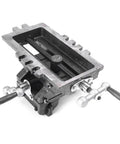 4 Inch Cross Slide Drill Press Vise XY Two Way Milling Vice Heavy Duty Cast Steel Mount with precision clamping details.