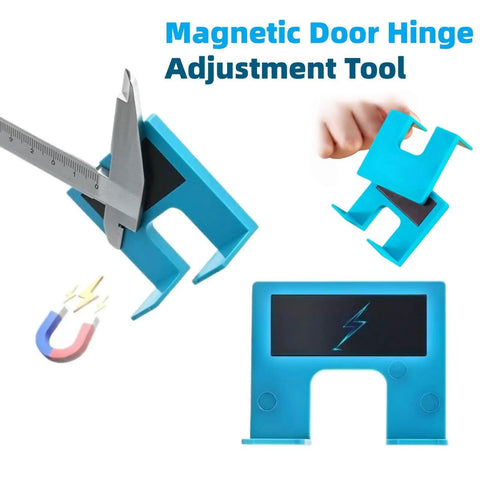 Magnetic Hinge Jig For Easy Door And Cabinet Installations No Drill Quick Setup And Accurate Guide For DIYers And Pros 4 Piece Set