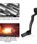 Beefy Folding CNC Gear Shifter Lever For KLX110 KLX110L KLX110R 2010 to 2023 Dirt Bike Aluminum Alloy T6 6061 with stainless steel detail