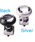 Black and silver Power Handle Steering Wheel Spinner Knob For Easy Driving And Comfy Grip Reduces Fatigue One Hand Operation Car Accessory