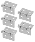 Two Pack Heavy Duty Solid Iron Door Hinges For Barn Garage Gate Cabinet Offering Sturdy Secure Closure And Tough As Nails Silver Finish, 3x2.5x0.6 cm