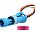 Abs Wheel Speed Sensor Connector Pigtail Drop In Replacement Fits Bmw X5 E53 Mini Cooper R50 R52 R53 R60 with pink connectors.