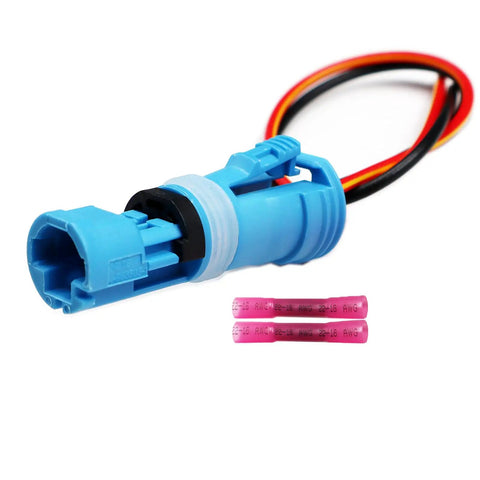 Abs Wheel Speed Sensor Connector Pigtail Drop In Replacement Fits Bmw X5 E53 Mini Cooper R50 R52 R53 R60 with pink connectors.