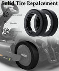 Two Pack 10x2.75 Quick Release Tires for Ninebot Gokart Pro S MAX and Gokart Kit, shown as rear tire replacements.