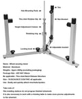 360 Degree Rotating Wheel Truing Stand For Bike Repair with adjustable aluminum frame, foldable design, and rim-safe contact.