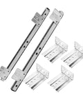 Heavy Duty Underdesk Keyboard Slide Rail Featuring Adjustable Computer Tray With Cold Rolled Steel Side Mount for easy installation.