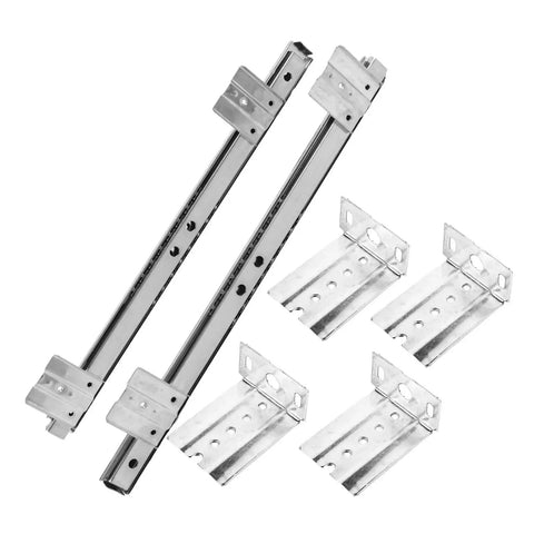 Heavy Duty Underdesk Keyboard Slide Rail Featuring Adjustable Computer Tray With Cold Rolled Steel Side Mount for easy installation.