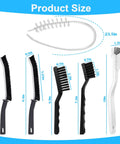 Get That Crisp Laundry Glow With This Washing Machine Cleaning Brush Kit Built For Top Load And Front Load Washers To Slap Off Grime And Reach Those Tight Crevices Easily Without Breaking A Sweat On Your Next Chore. Set of 5 brushes with size details.