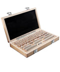 Heavy Duty 83 Piece Hss Gauge Block Set Built Tough With Badass 0.001Mm Calibration in wooden case open