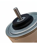 Close-up of the Rock Solid Zkfp 17 8 1l Industrial Dehumidifier Motor Part with metal shaft and rubber seal for machinery use.