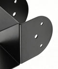 Beefy 4x4 Post Bracket Set For Outdoor Wood Joists And Gazebos Top Fixing Steel Post Connector For Fence Deck Garden And Yard Structures Heavy Duty Bracket System For Reliable Outdoor Builds